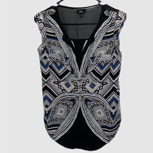 Mossimo Sleeveless Abstract Tank Blouse